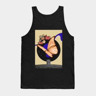 Fly freely in your imagination - Unique Collage Art Original Creation Tank Top